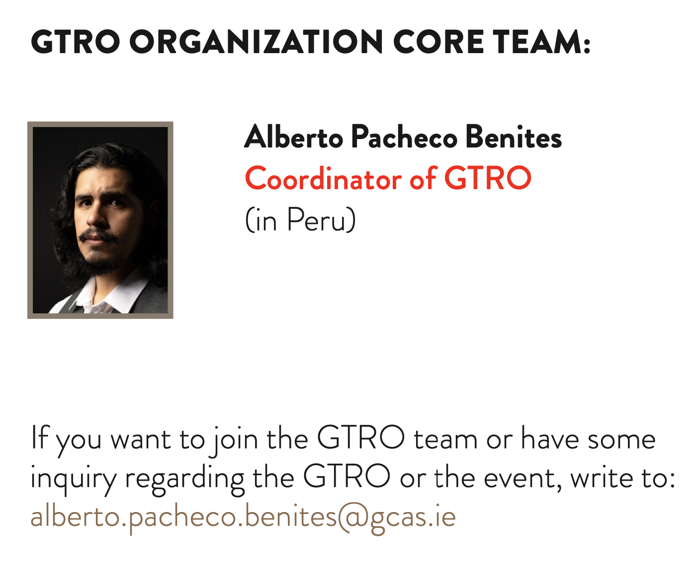 coordinator of gtro