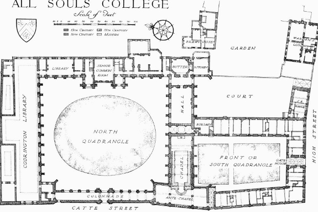 All Souls College Map