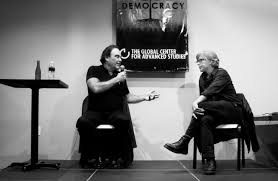 Oliver Stone at the GCAS Democracy Rising seminar, Brooklyn, Fall 2015.