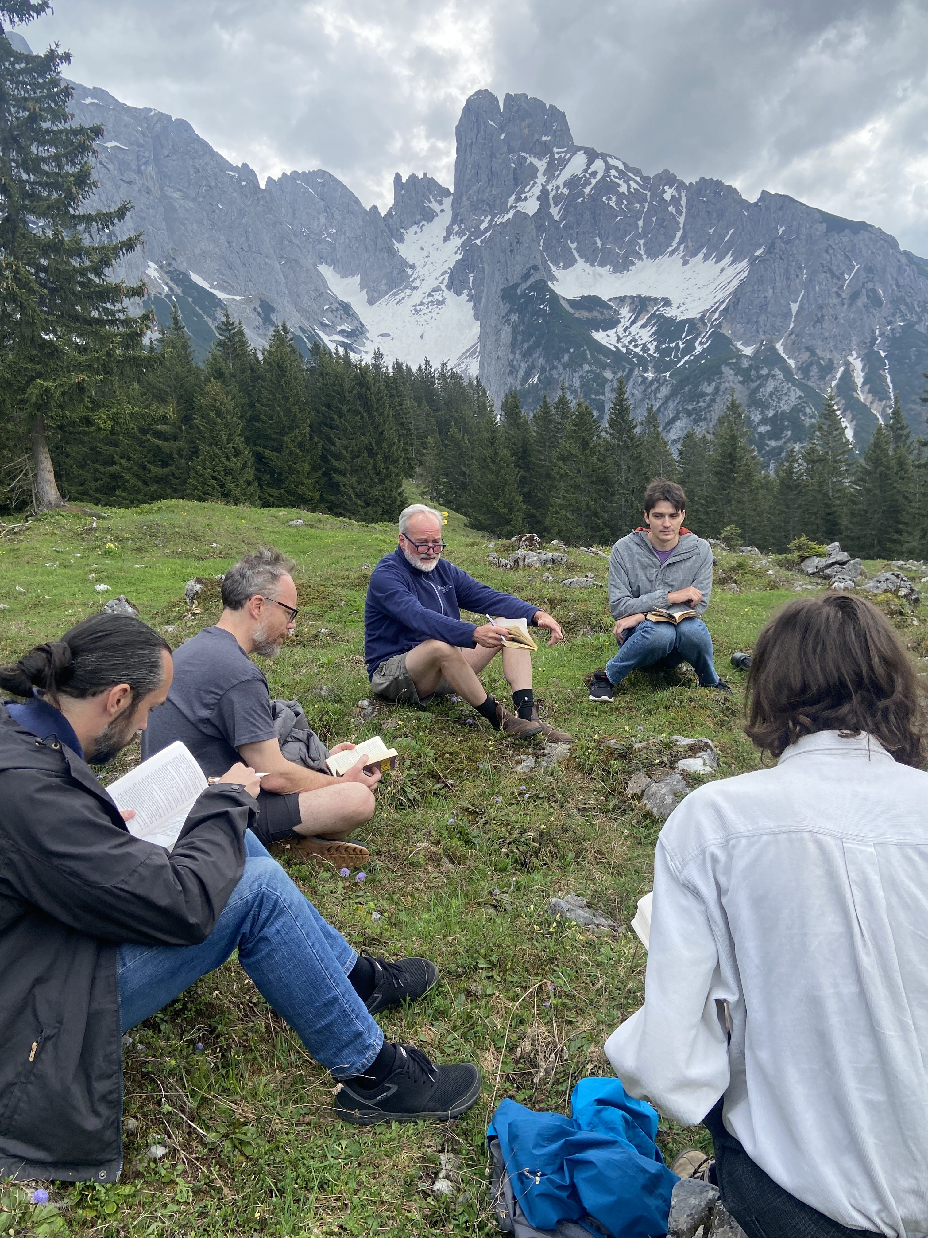 Reading Nietzsche in the Alps, May 2023.